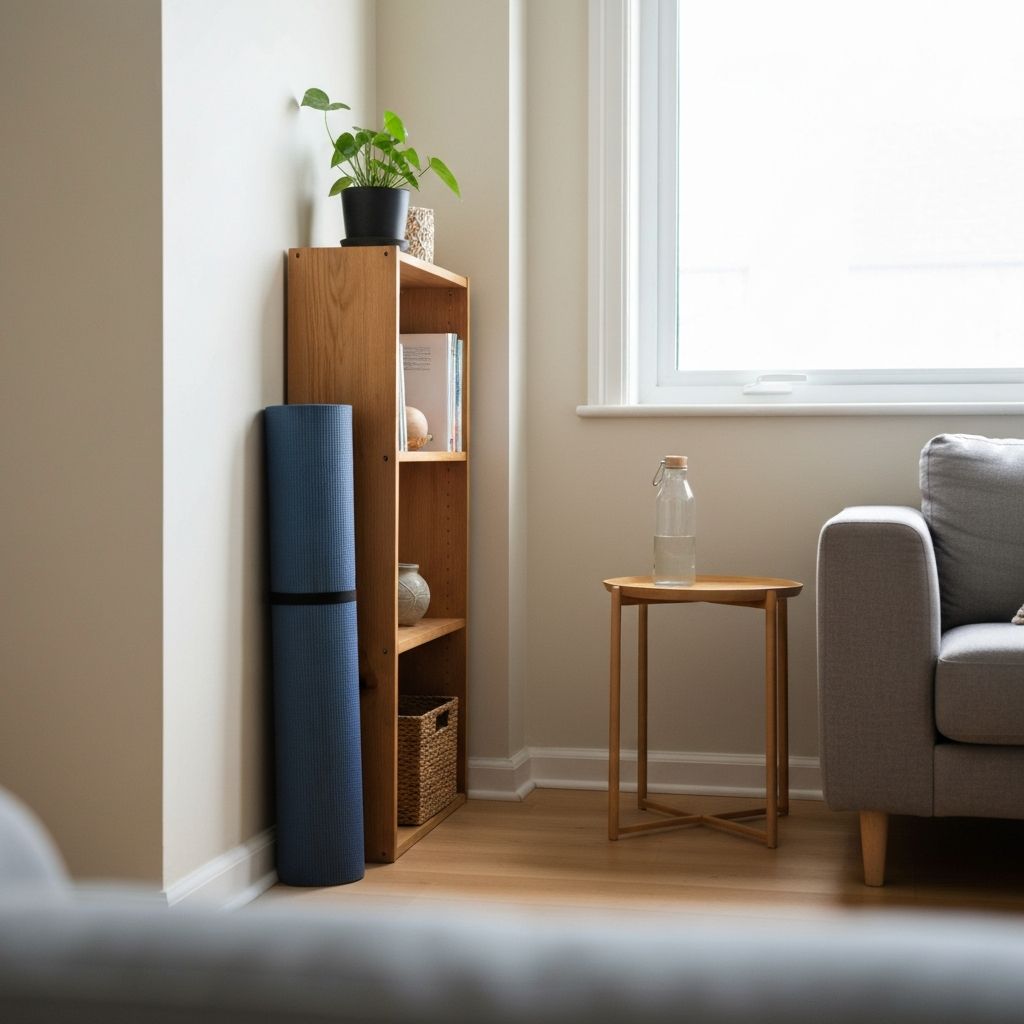 Scène domestique avec accessoires